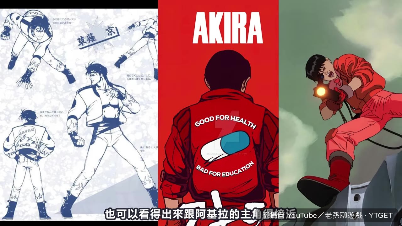草薙京造型與外星遊龍主角對比