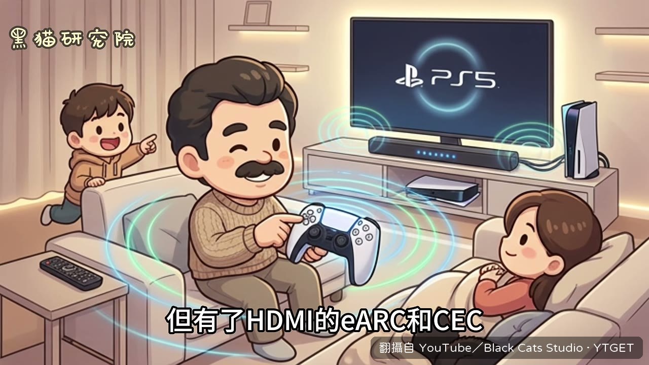 一條 HDMI 串起電視、喇叭和遊戲機