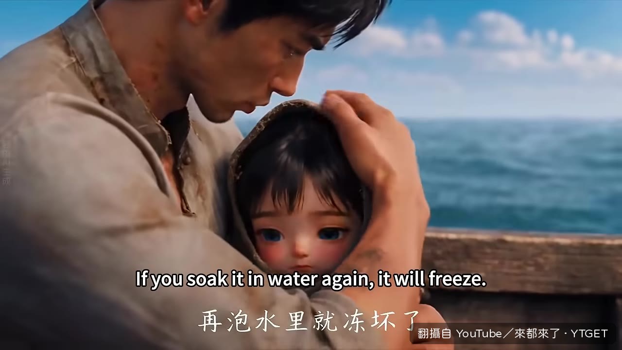 叔叔身上發出金色光芒