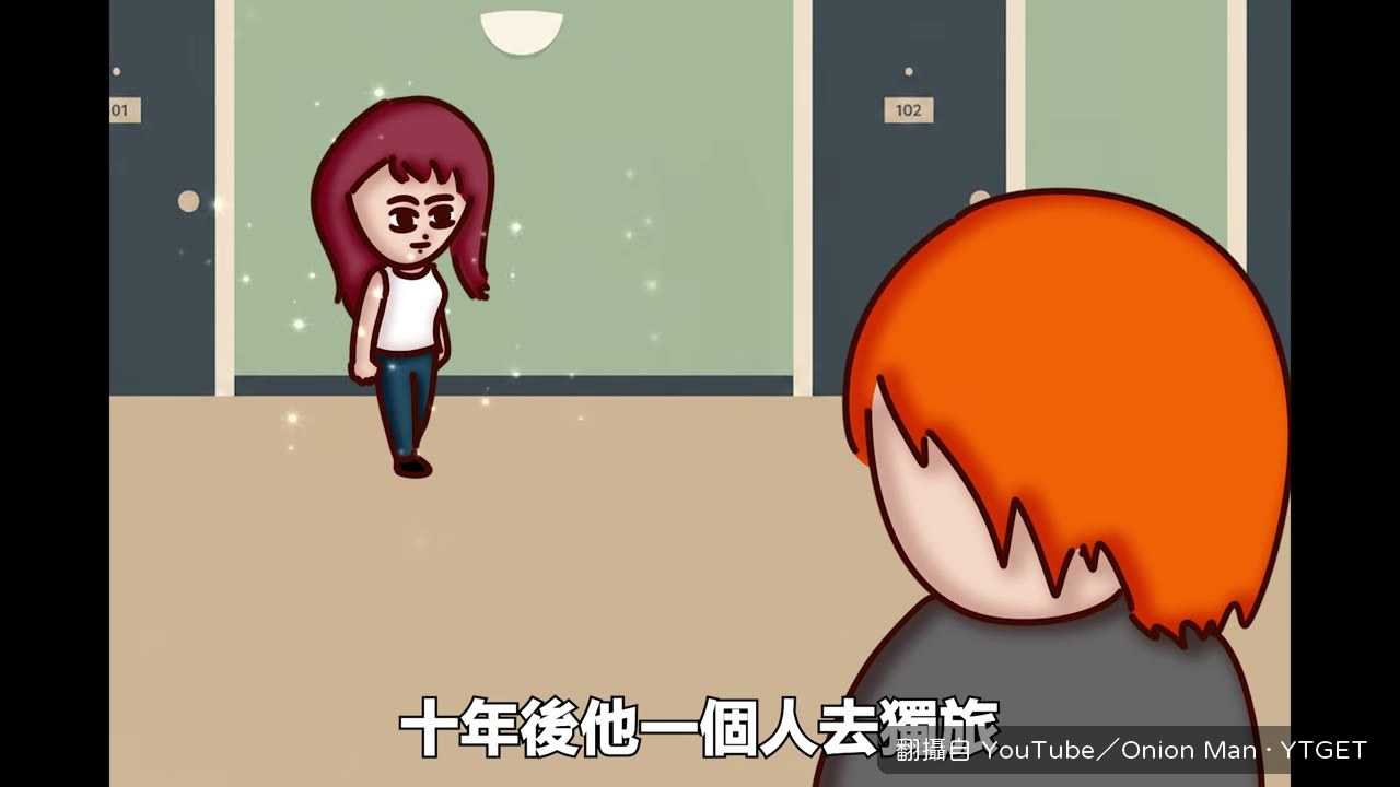 青年旅館裡遇見米蕾，後來準備結婚