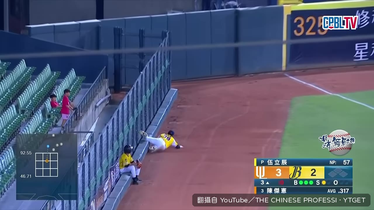 詹子賢界外區滑接後檢查左腳