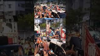 車掃現場口號練習從喊錯到改詞重來的真實互動過程